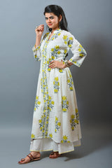 Kurta en coton indien de style plissé