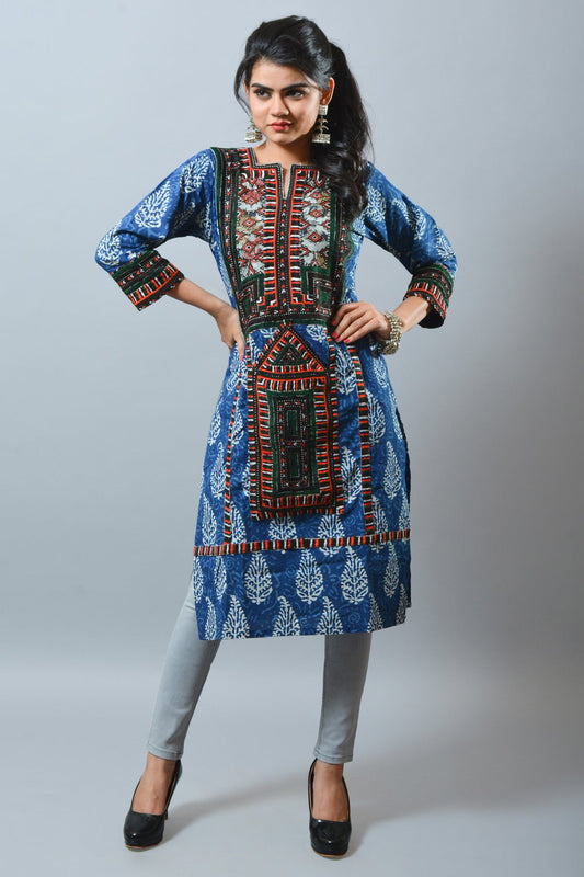 Kurti traditionnel en coton pour femmes