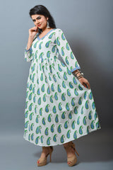 Paisley Cotton Long Kurti Tunic