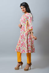 Floral Cotton Aline Kurti