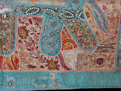 Tapiz de elefante de patchwork vintage