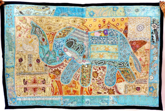 Tapisserie Vintage Éléphant Patchwork