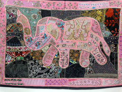 Elephant Style Beaded Tapestry