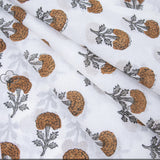 Cotton Hand Block Printed Fabric
