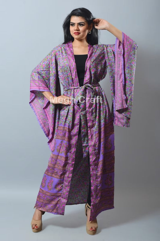 Kimono japonés de manga larga