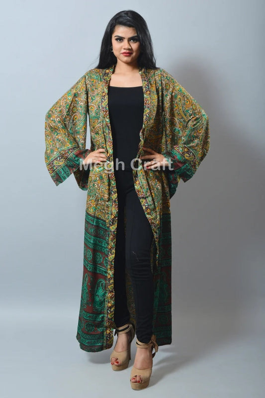 Robe kimono japonaise à manches longues