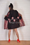 Chaqueta kimono de lana hecha a mano